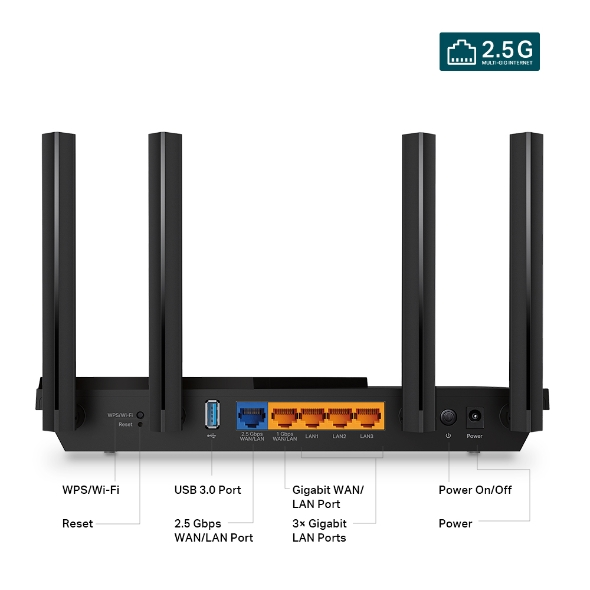 ROUTER TPLINK AX55PRO AX3000 ROUTER TPLINK AX55PRO AX3000